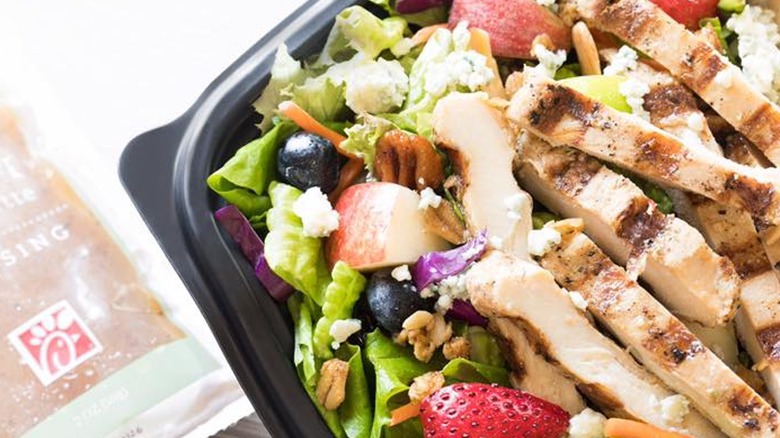 Chick-fil-A salad with chicken