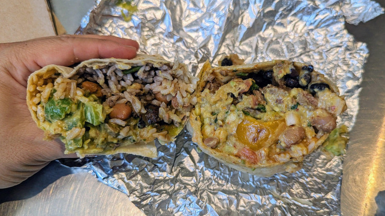 Qdoba and Chipotle burritos