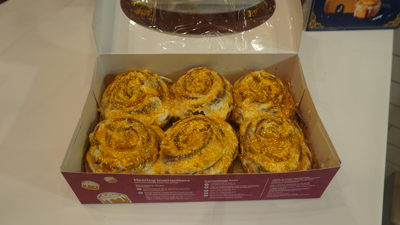 Box of Cinnabon Butterbeer-flavored Classic Rolls