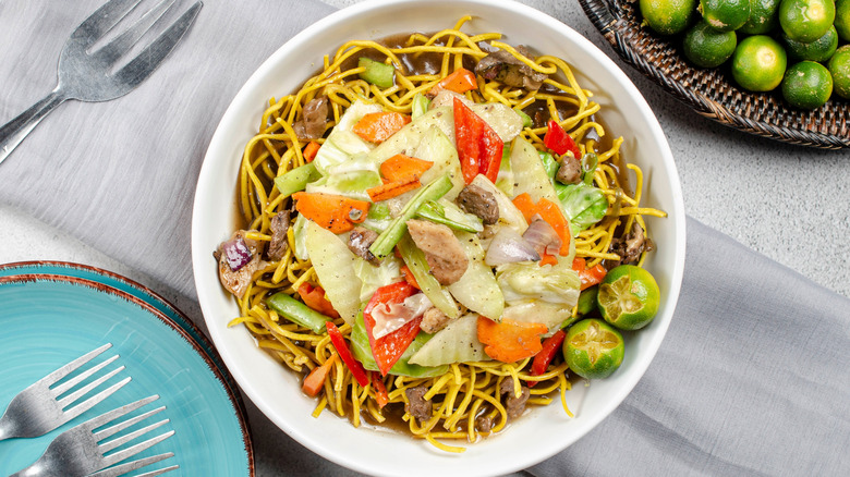 Bowl of pancit