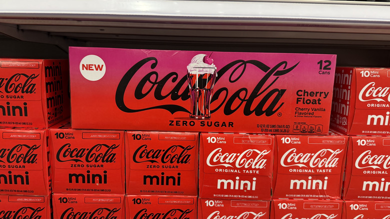 a 12-pack sits on a shelf