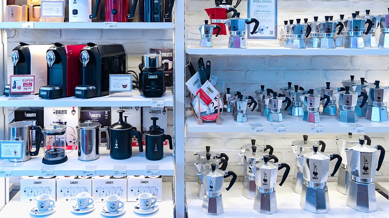 Bialetti coffee products in store
