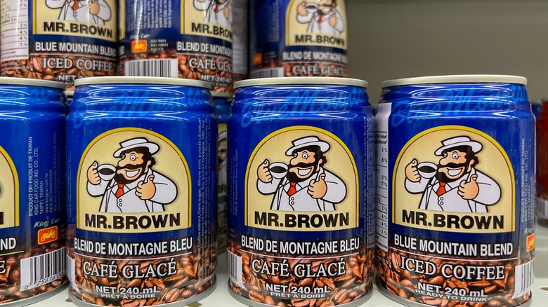 Mr. Brown cans of coffee