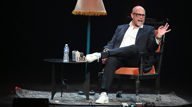 Alton Brown giving a speech