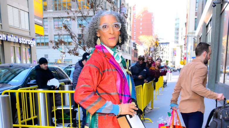 Carla Hall on the street in New York City