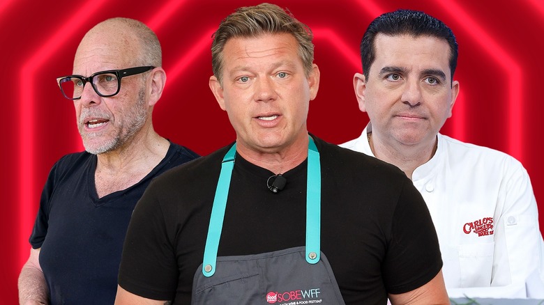 Alton Brown, Tyler Florence, and Buddy Valastro