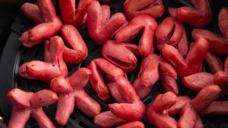 Thai red sausage in the air fryer