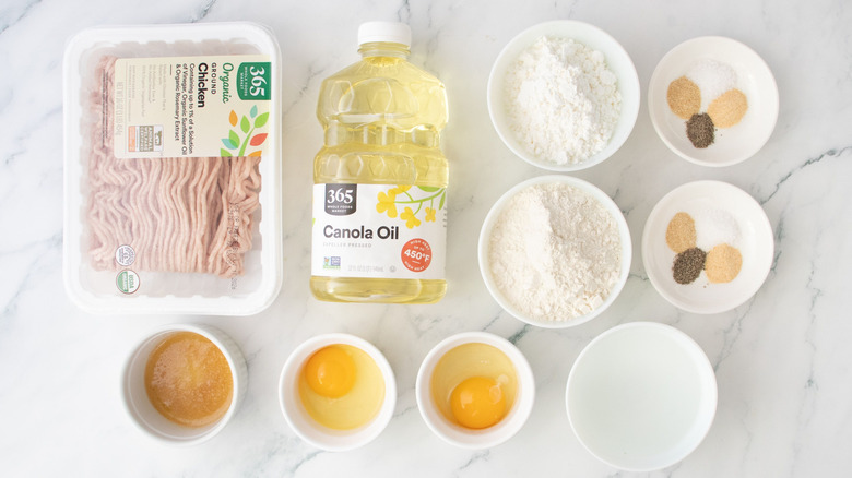 Ingredients for copycat McDonald's chicken McNuggets