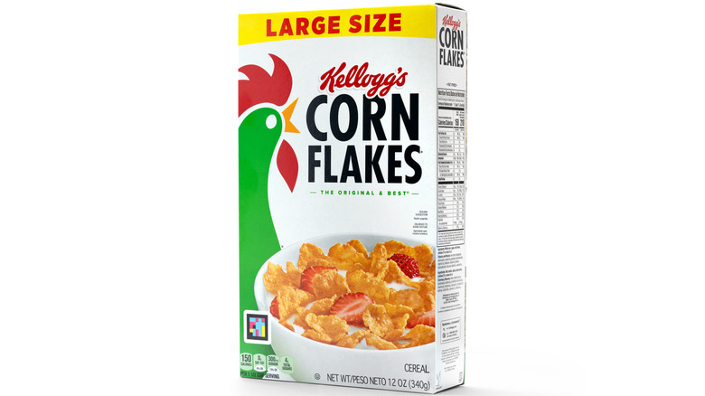Box of Kellogg's corn flakes