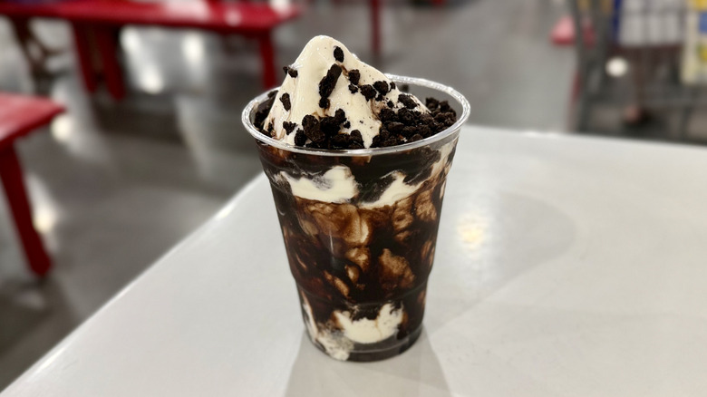Vanilla Cookie Crunch Sundae on the table