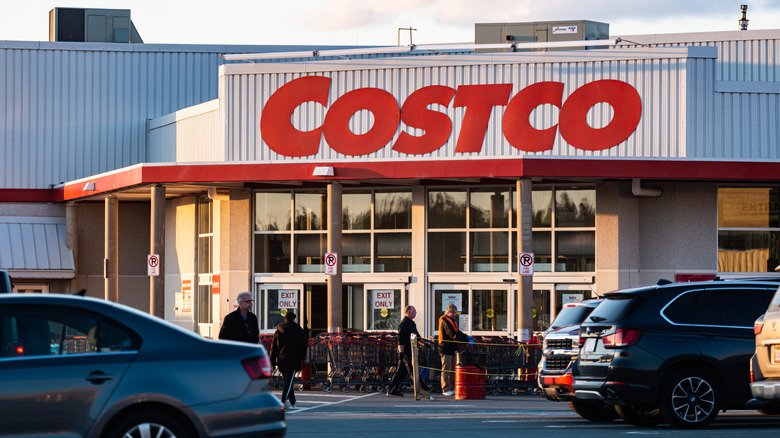 Outside of a Costco Wholesale in Canada
