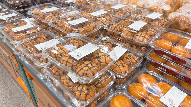 Boxes of muffins at Costco