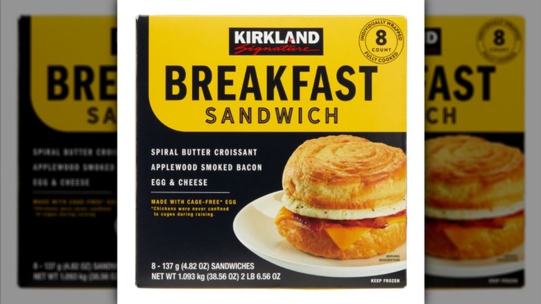 The Kirkland Signature Breakfast Sandwich packet from Costco