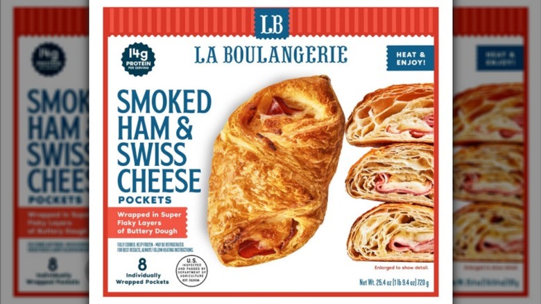 Label for The La Boulangerie Smoked Ham and Swiss Cheese Pockets
