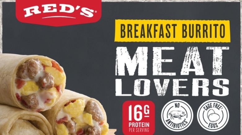 Packet of Meat Lovers Breakfast Burritos from Red's