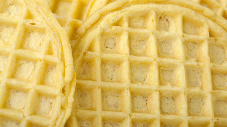 round frozen waffles