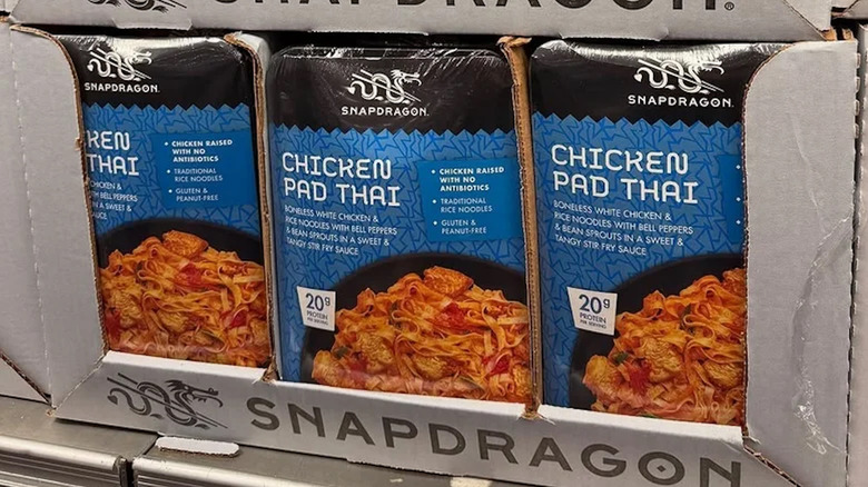 Snapdragon Chicken Pad Thai on Costco shelf