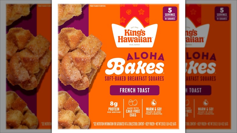 King's Hawaiian French Toast Aloha Bakes in package on a white background.