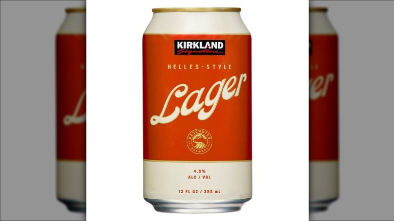 can of Kirkland Signature Helles-style lager