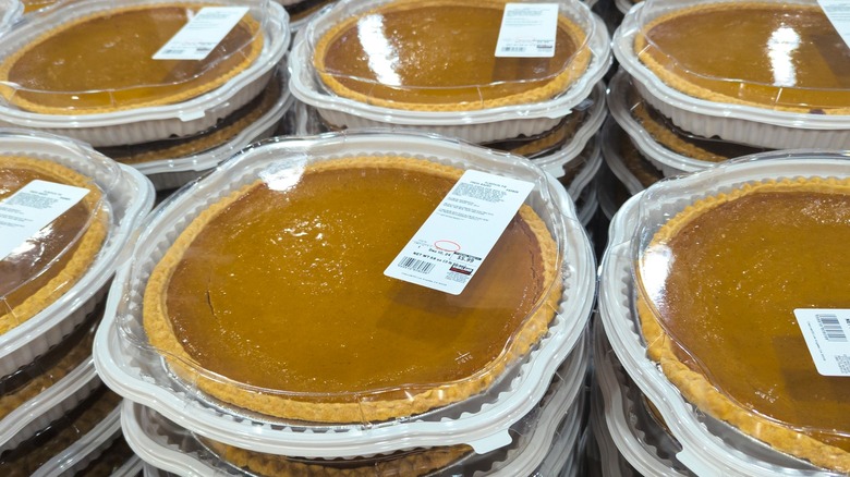 Pumpkin pies at Costco