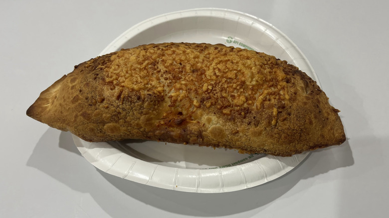A calzone from the Costco food court