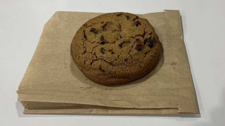 A chocolate chip cookie from the Costco food court