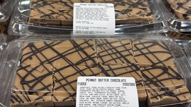 The new peanut butter chocolate fudge bars from Costco.