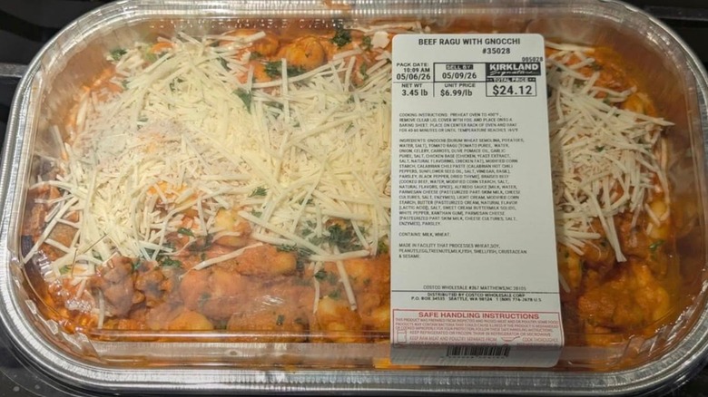Costco's beef ragu with gnocchi
