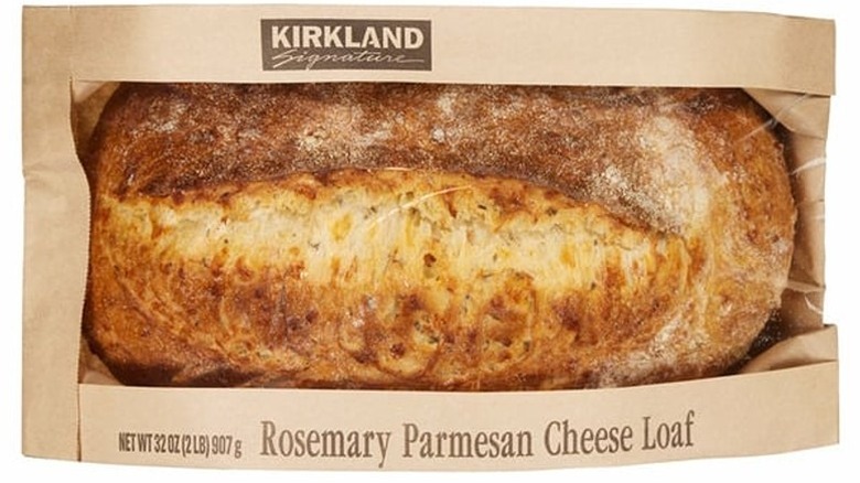 A loaf of the Kirkland Signature Rosemary Parmesan Bread