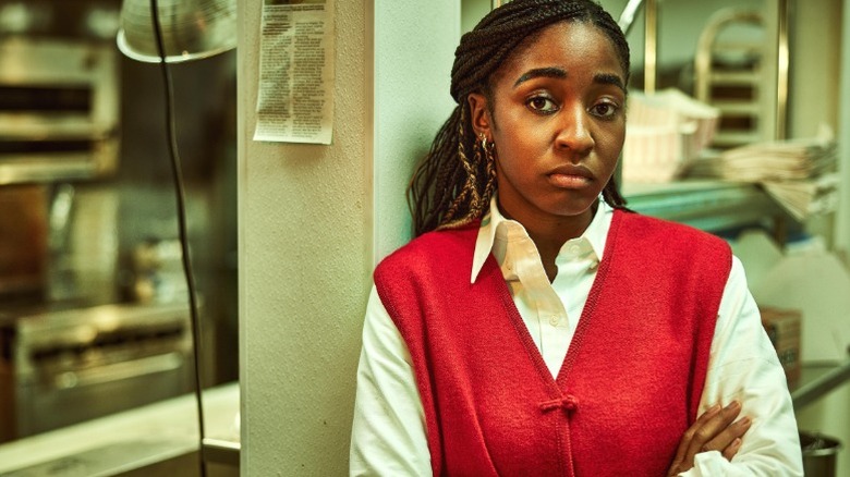 Ayo Edebiri as Sydney Adamu in Hulu's "The Bear"