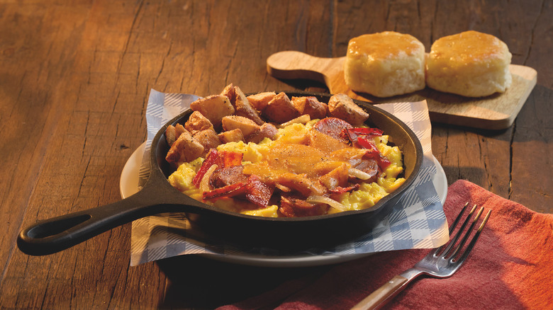 Cracker Barrel's campfire breakfast skillet.