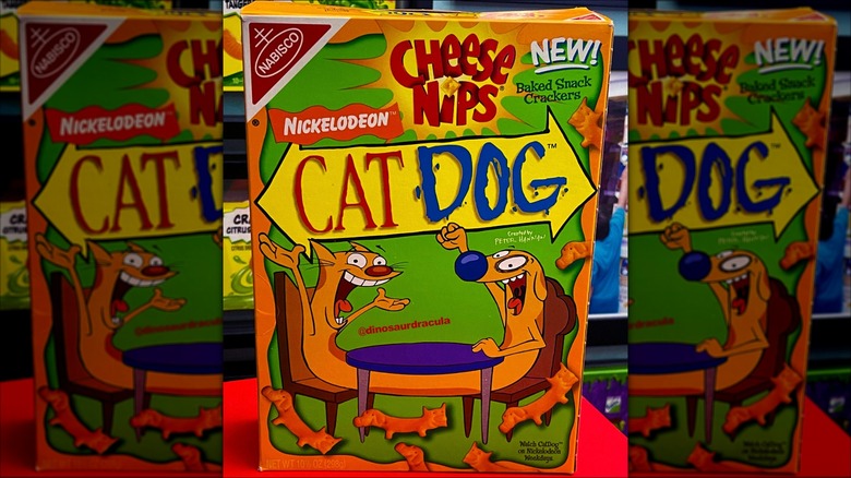 Cheese Nips CatDog crackers