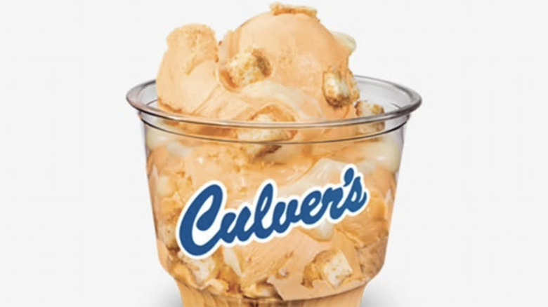 Culver's Orange Creamsicle Custard on a white background
