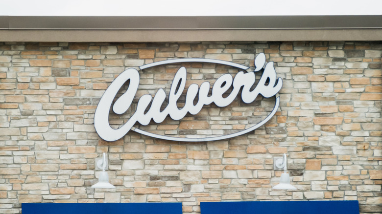 A Culver's sign at the front of one of the chain's restaurants.