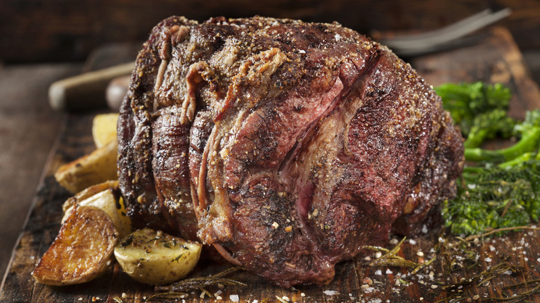 Roast Beef with Roasted Potatoes and Broccoli