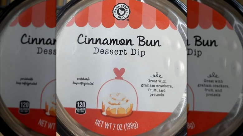 Close up of Park Street Deli Cinnamon Bun Dessert Dip