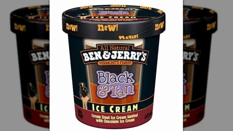 Black & Tan ice cream tub