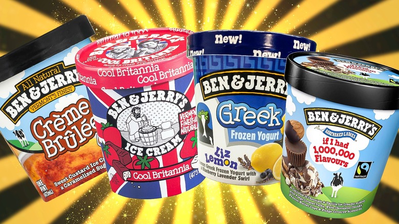 four discontinued Ben & Jerry's flavors