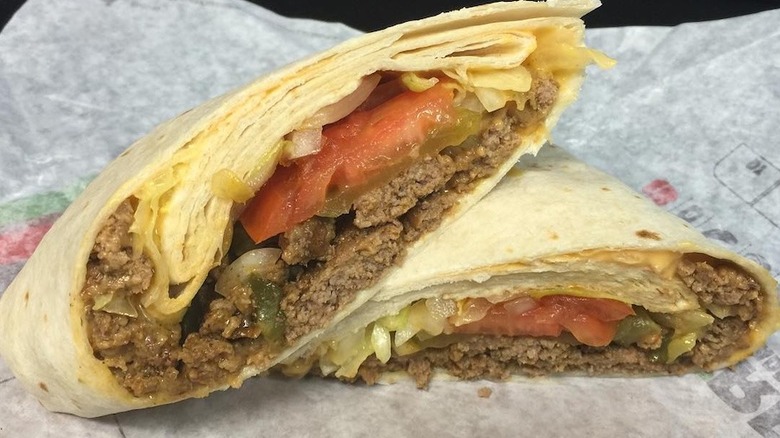 Burger King Whopperito in wrapper