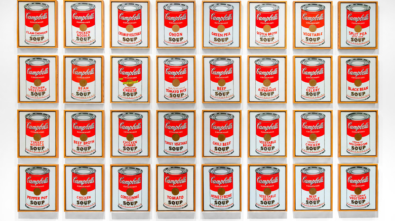 Andy Warhol soup can art