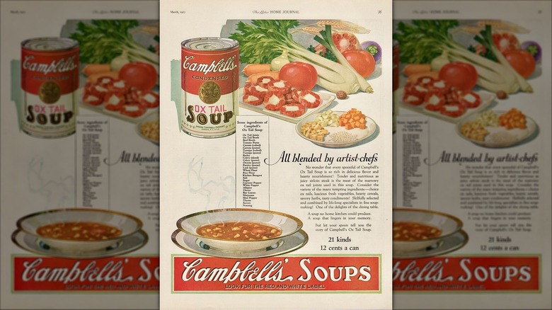 Old Ox Tail Campbell's Soup ad