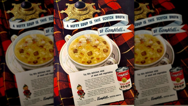 Old Campbell's Scotch Broth Soup ad