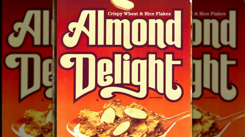 Box of Almond Delight cereal