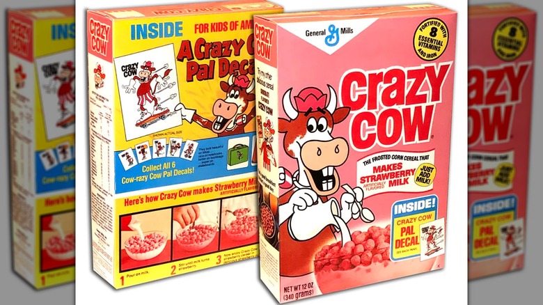 Box of Crazy Cow cereal