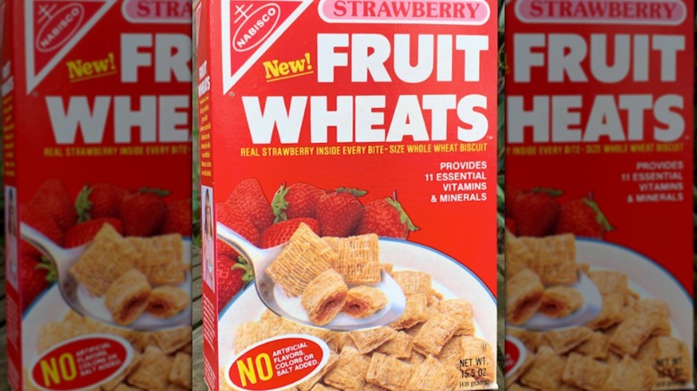 Fruit Wheats cereal box