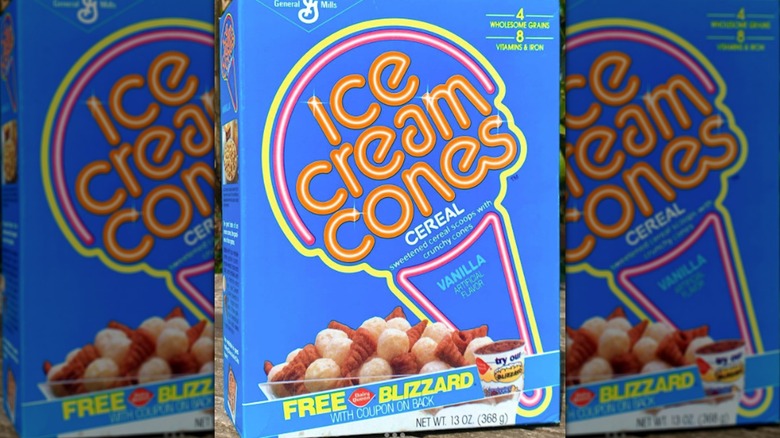 Box of Ice Cream Cones cereal