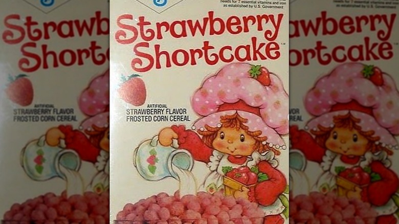 Box of Strawberry Shortcake cereal