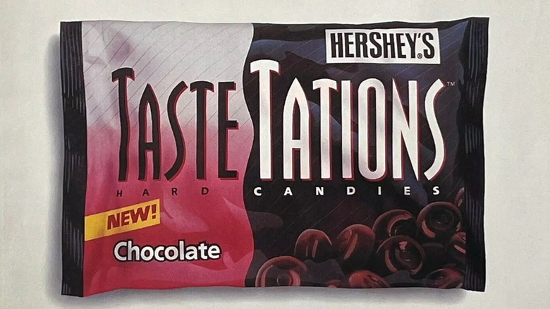 A bag of Hershey's TasteTations chocolate hard candies