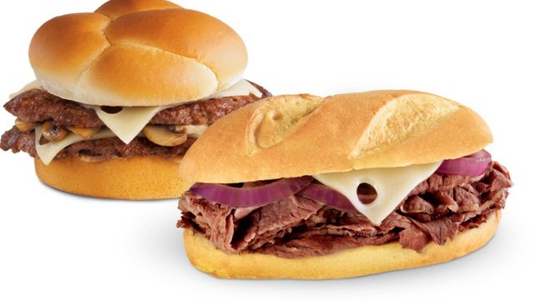 Culver's Shaved Prime Rib Sandwich with another sandwich