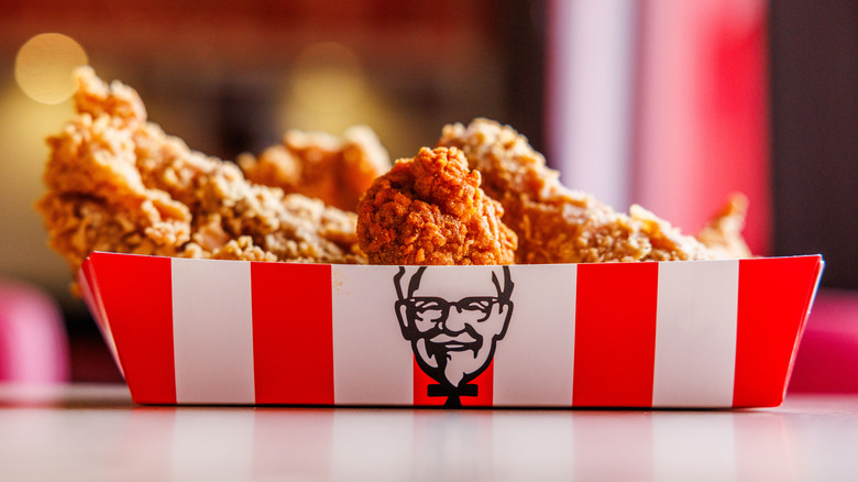 Container of KFC chicken